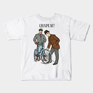 Vintage bicyclists Kids T-Shirt